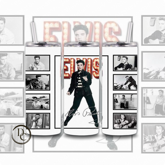 Elvis 20 oz Custom Sublimation Tumbler Stainless Steel 9
