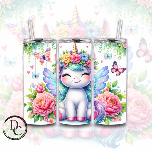 Unicorn with Fairy Wings Animals 20 oz Custom Sublimation Tumbler Stainless Steel10