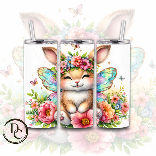 Bunny with Fairy Wings Animals 20 oz Custom Sublimation Tumbler Stainless Steel34
