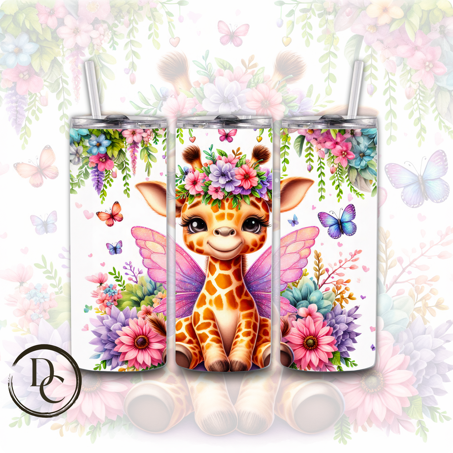 Koala Fairy Animals 20 oz Custom Sublimation Tumbler Stainless Steel 4