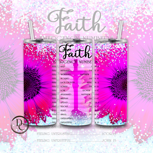 Faith 20 oz Custom Sublimation Tumbler Stainless Steel Insulated 