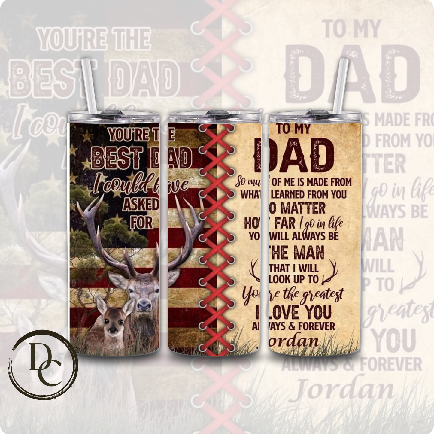 Daddy The Man The Myth The Legend Father's Day Tumbler # 11