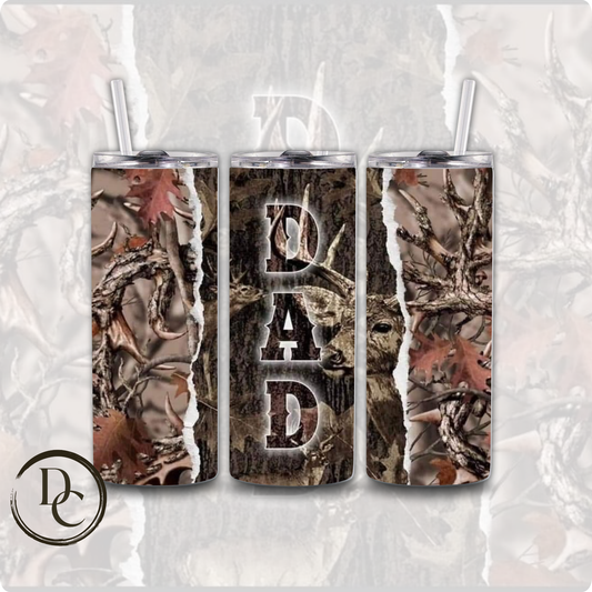 Dad buck Father's Day Tumbler # 16