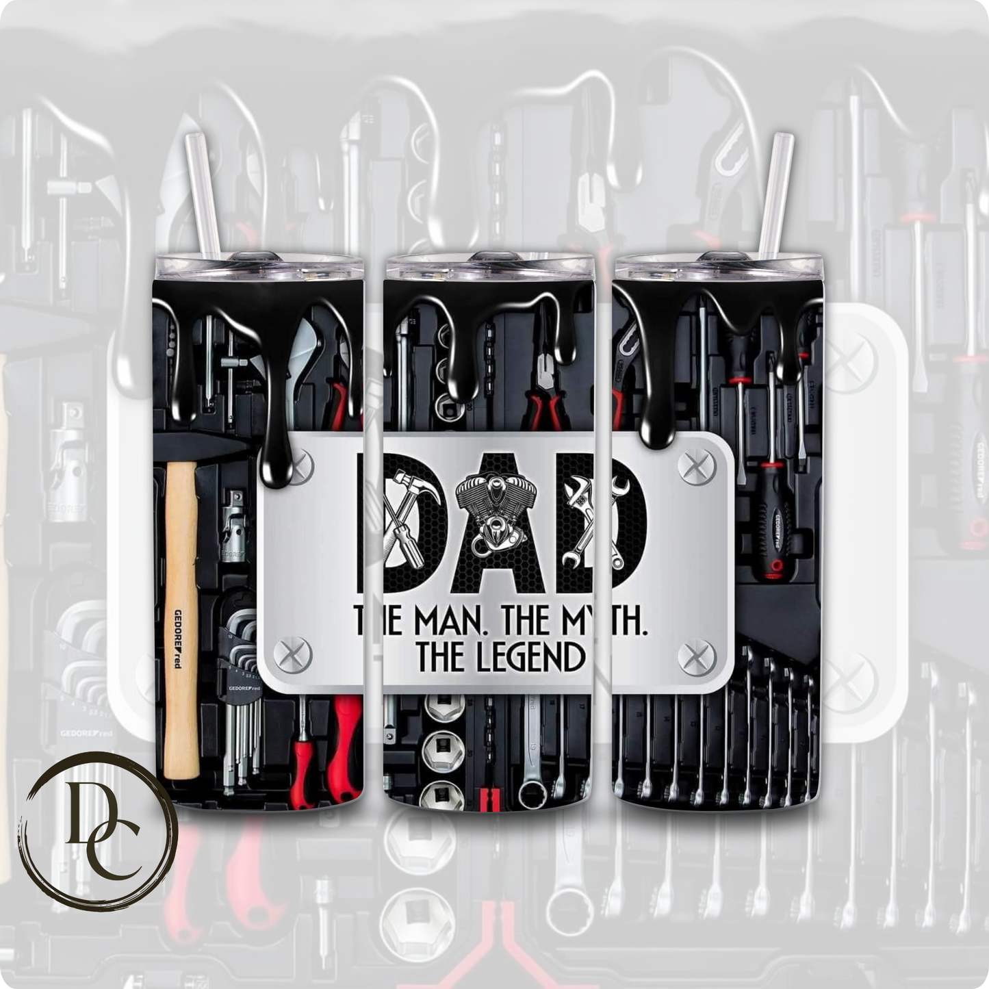 Daddy The Man The Myth The Legend Father's Day Tumbler # 11