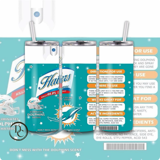 Haters Be Gone Football 20 oz Custom Sublimation Tumbler Stainless Steel # 7