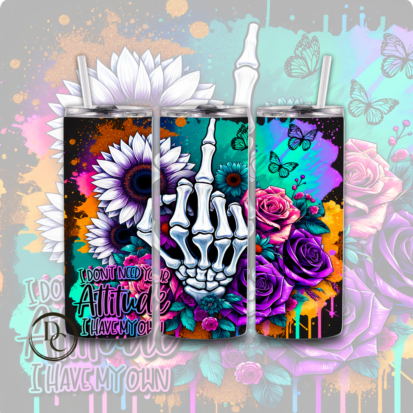 My Last Fuck Oh Look There It Goes 20 oz Custom Sublimation Tumbler Stainless Steel 24