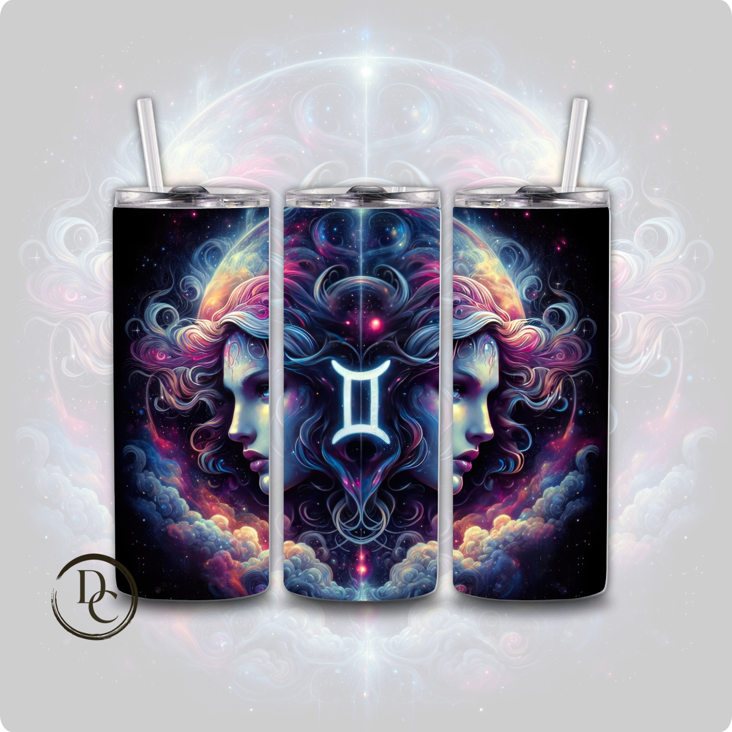 Gemini Zodiac 20 oz Custom Sublimation Tumbler Stainless Steel