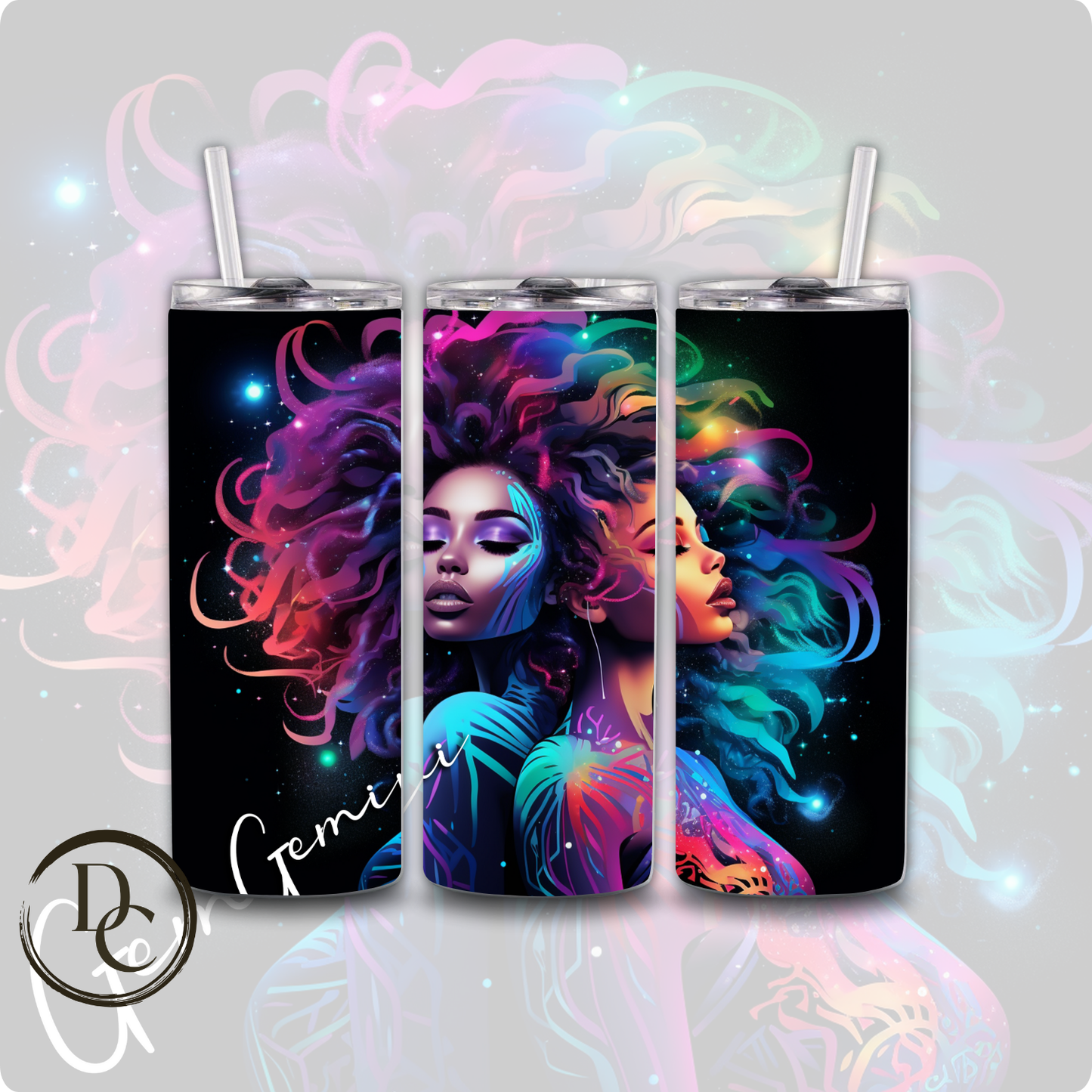 VIRGO Zodiac African Women 20 oz Stainless Steel Custom Sublimation Tumbler