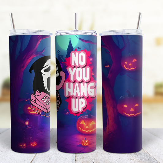 Ghost Face Halloween 20 oz Custom Sublimation Tumbler Stainless Steel 33