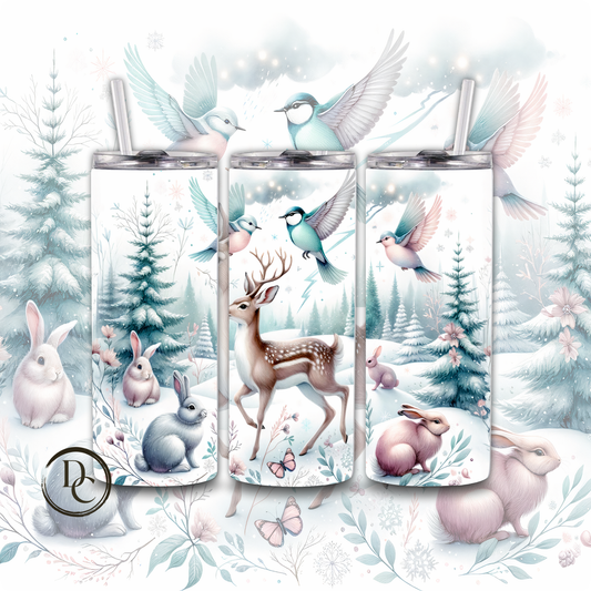 Christmas Glitter 20 Oz Custom Sublimation Tumbler Stainless Steel # 7