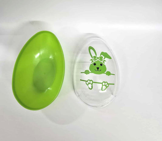 6" Green Jumbo Personalized Plastic Easter Egg