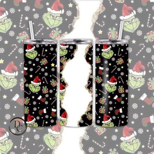 Grinch 20 oz Custom Sublimation Tumbler Stainless Steel 26
