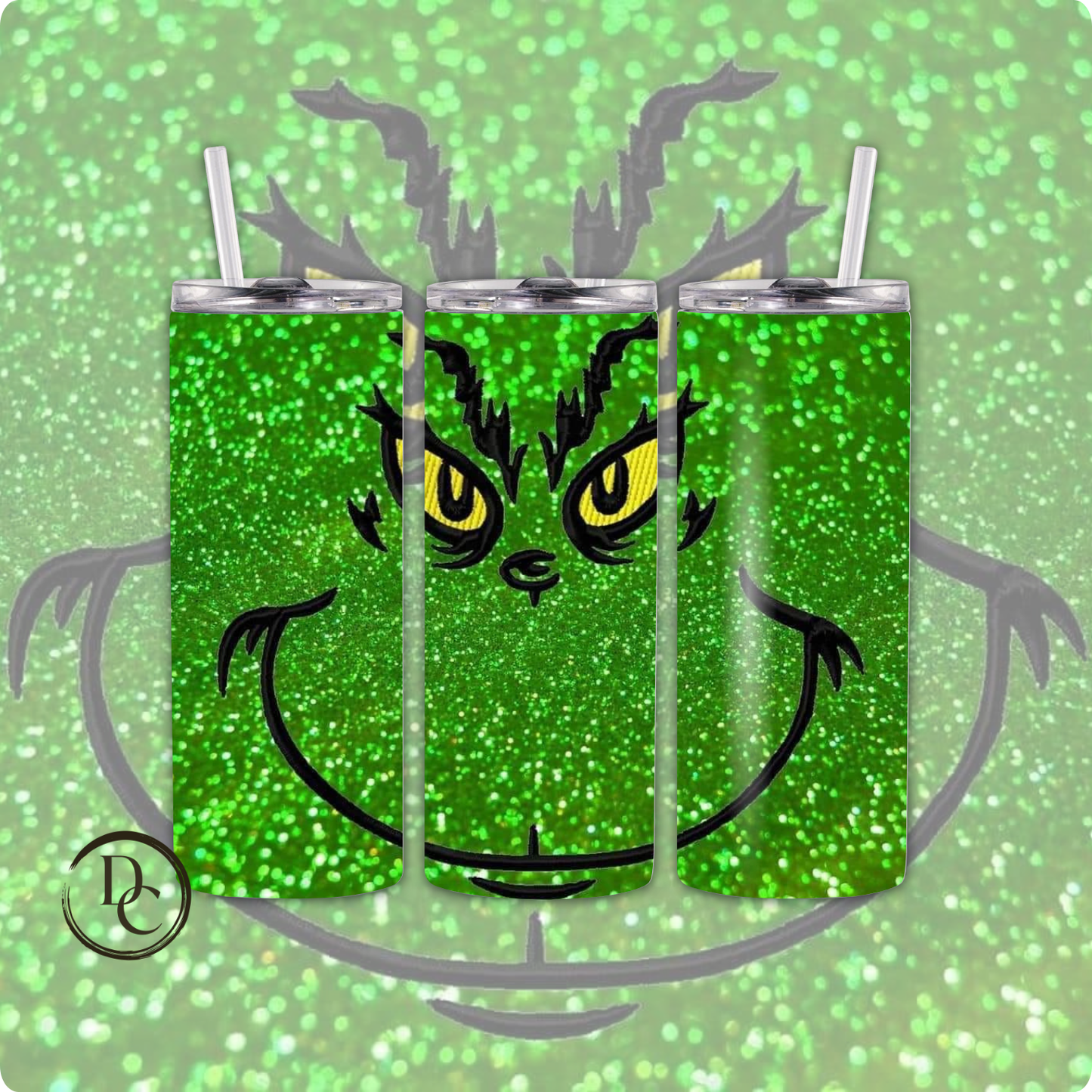 Grinch 20 Oz Tumblers 20 oz Custom Sublimation Tumbler Stainless Steel # 39