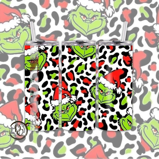 Grinch 20 oz Custom Sublimation Tumbler Stainless Steel # 9