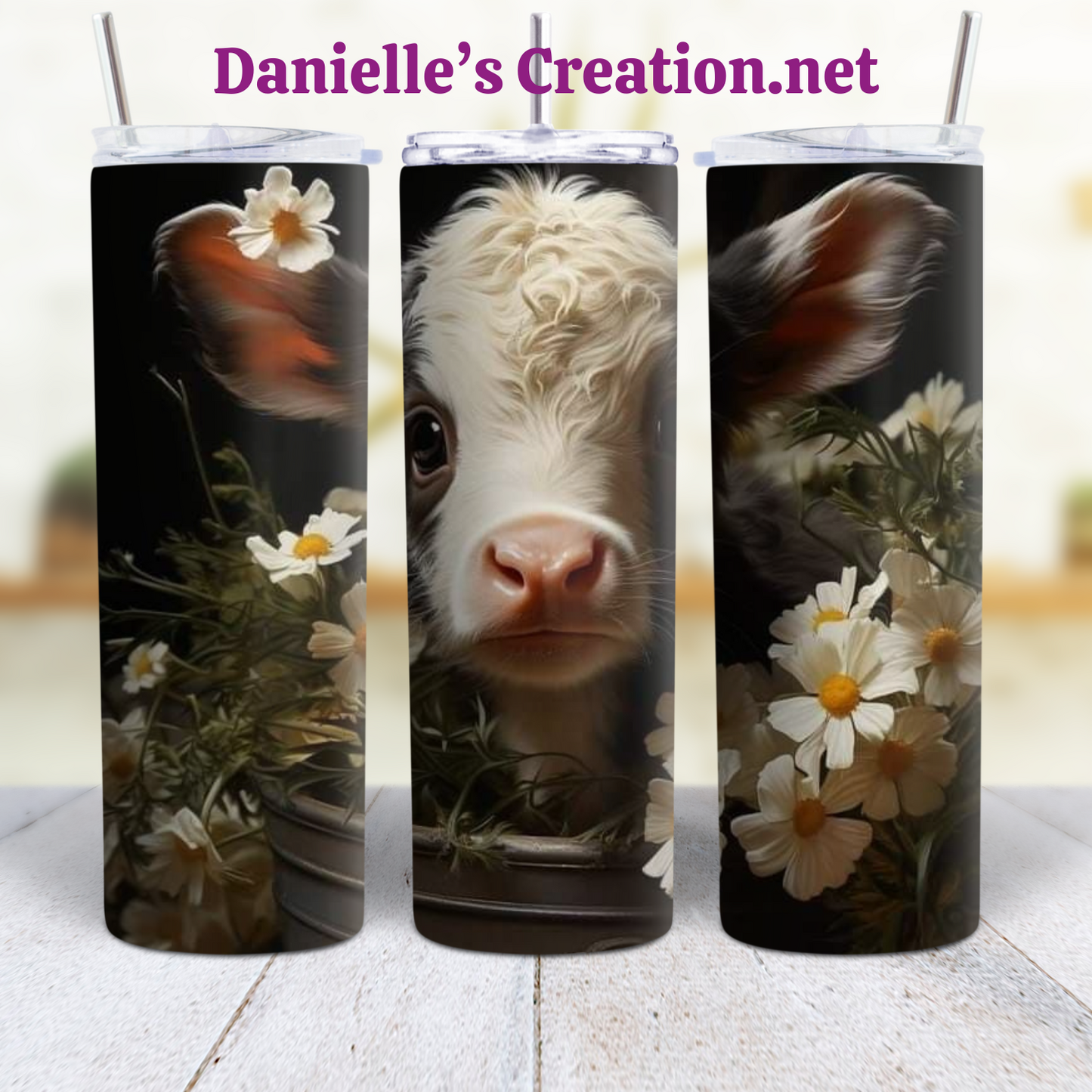 I'm The Sweet Girl HIGHLAND COW 20 oz Custom Sublimation Tumbler Stainless Steel #19