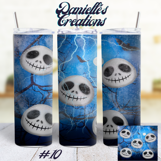 Halloween 20 oz skinny tumbler jack Skellington <3 #10