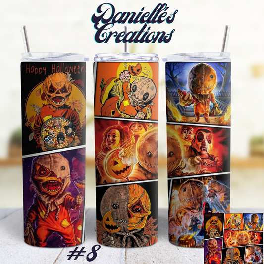 Halloween 20 oz skinny tumbler Main Horror <3 #8