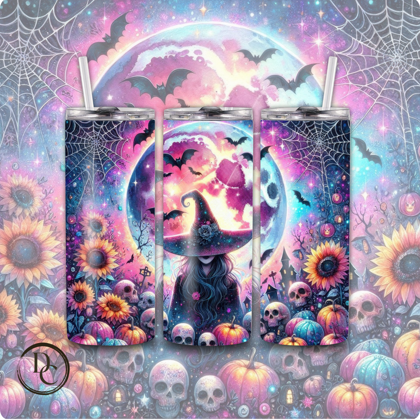 Ghost Halloween 20 oz Custom Sublimation Tumbler Stainless Steel 4