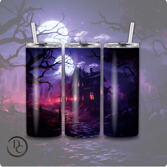 Spooky Halloween 20 oz Custom Sublimation Tumbler Stainless Steel 30