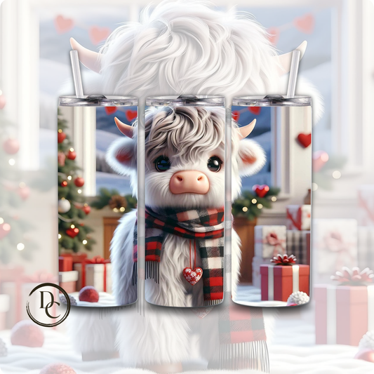 Baby Highland Cow Christmas20 oz Custom Sublimation Tumbler Stainless Steel #6