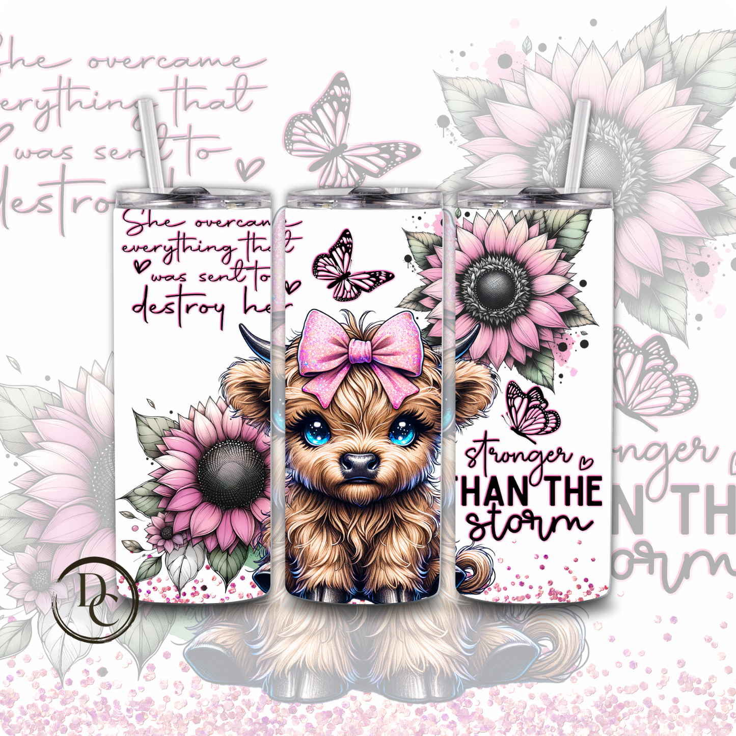 Owl Affirmation 20 oz Custom Sublimation Tumbler Stainless Steel 16