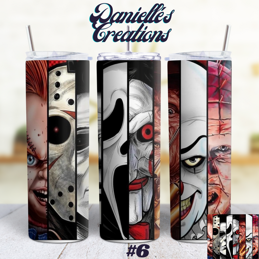 Horror Halloween 20 Oz Custom Sublimation Tumbler Stainless Steel 14
