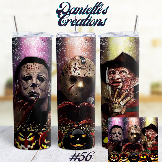 Horror Halloween 20 Oz Custom Sublimation Tumbler Stainless Steel 7