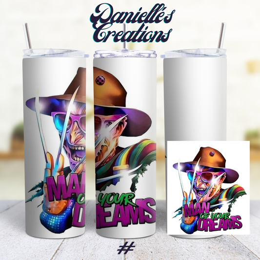 Horror Halloween 20 Oz Custom Sublimation Tumbler Stainless Steel 22