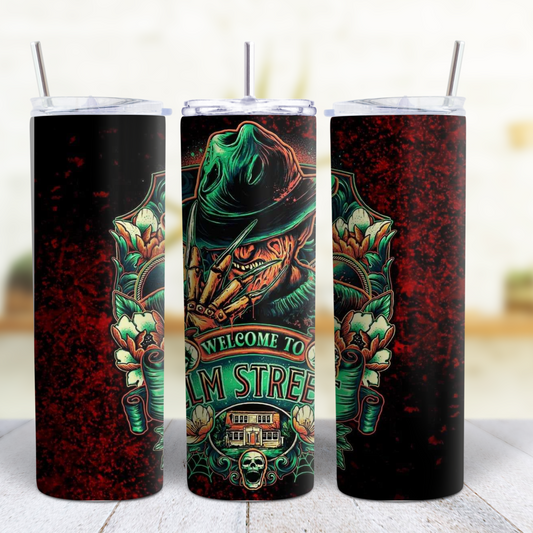 Horror Halloween 20 Oz Custom Sublimation Tumbler Stainless Steel 25