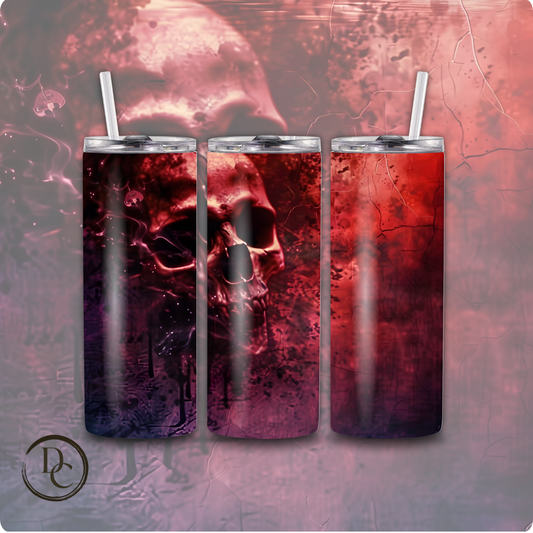 Horror Halloween 20 Oz Skinny Custom Sublimation Tumbler Stainless Steel 38