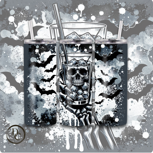 Horror Halloween 20 Oz Skinny Custom Sublimation Tumbler Stainless Steel 41