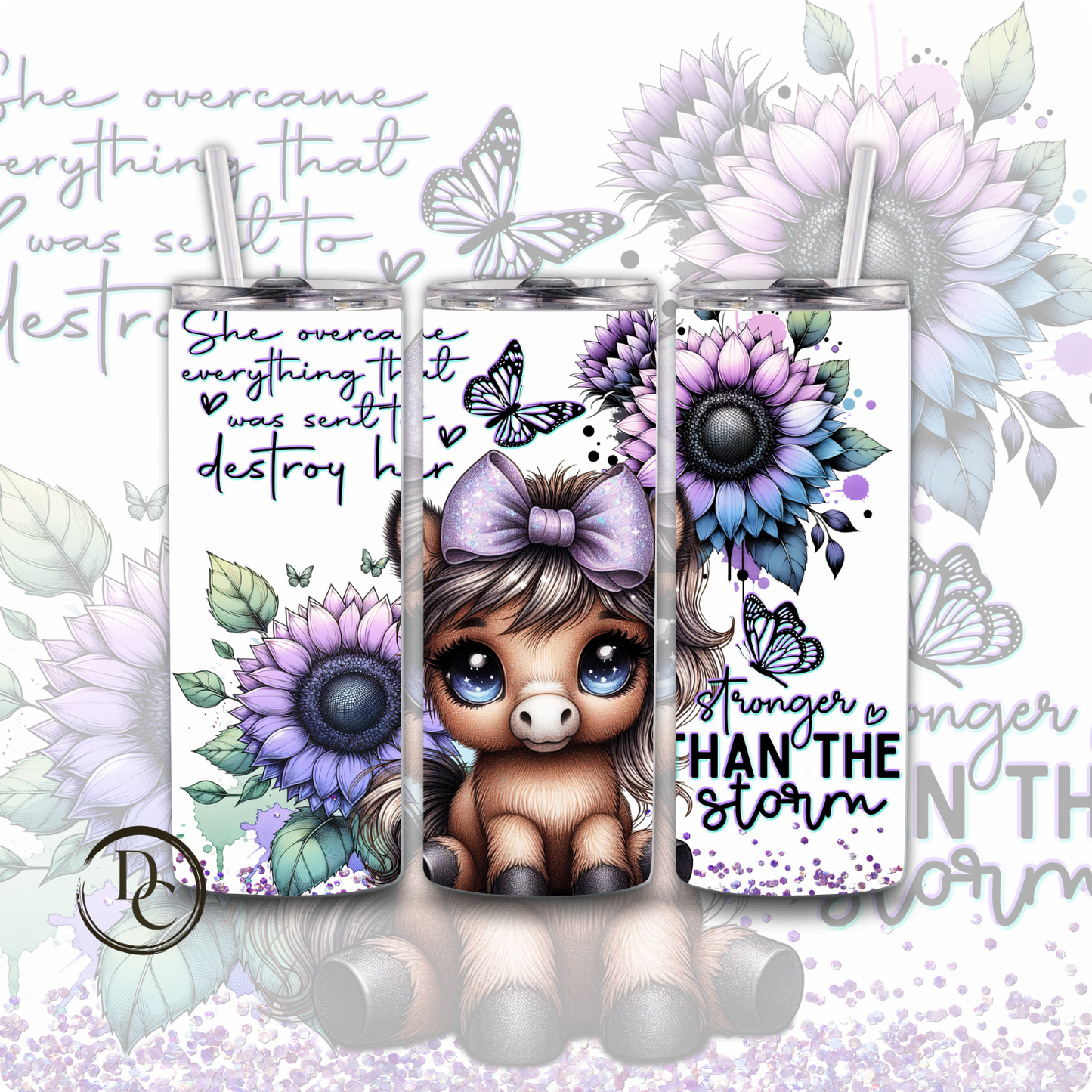 Owl Affirmation 20 oz Custom Sublimation Tumbler Stainless Steel 16