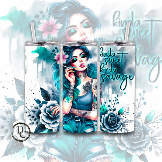 Kinda Sweet Kinda Savage 20 oz Tumblers 13