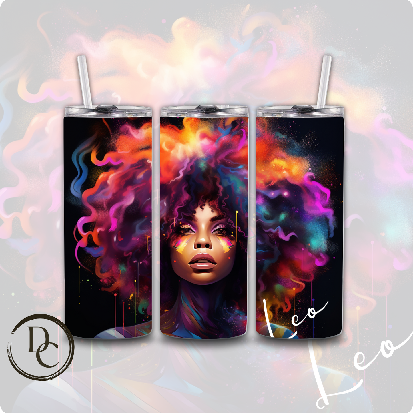 VIRGO Zodiac African Women 20 oz Stainless Steel Custom Sublimation Tumbler
