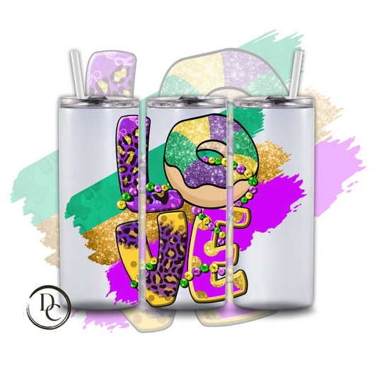 Mardi Gras 20 oz Custom Sublimation Tumbler Stainless Steel14