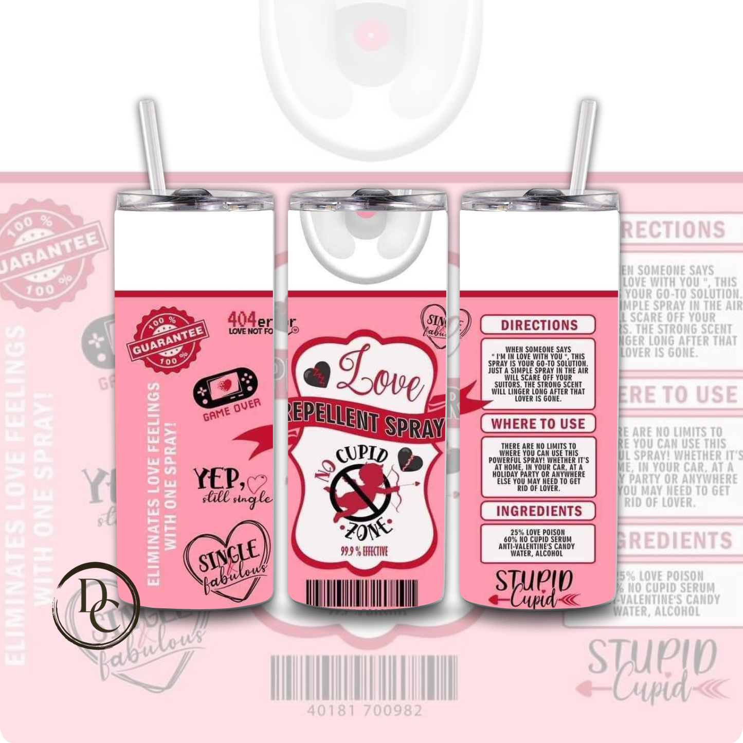 Love Postion Valentines 20oz Tumblers 5
