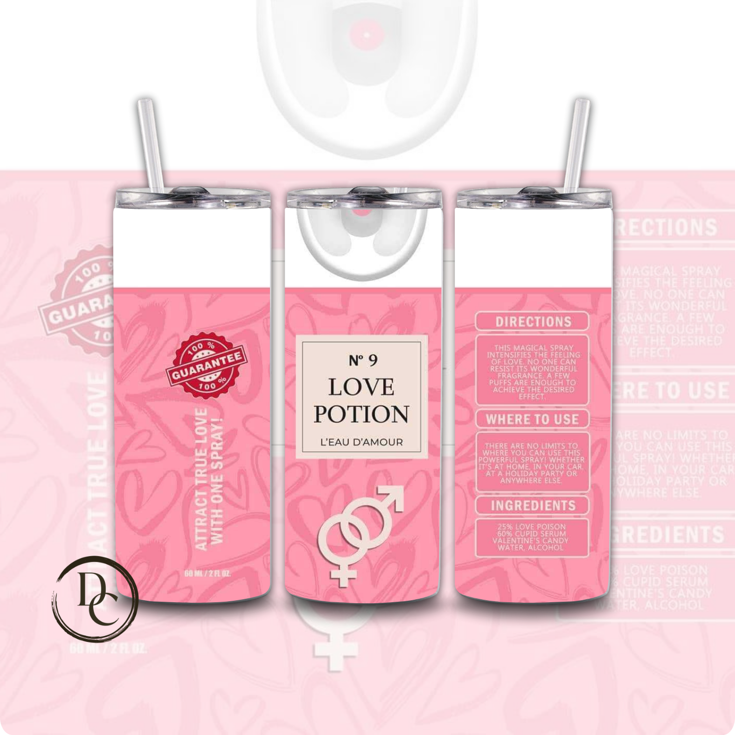Love Postion Valentines 20oz Tumblers 5