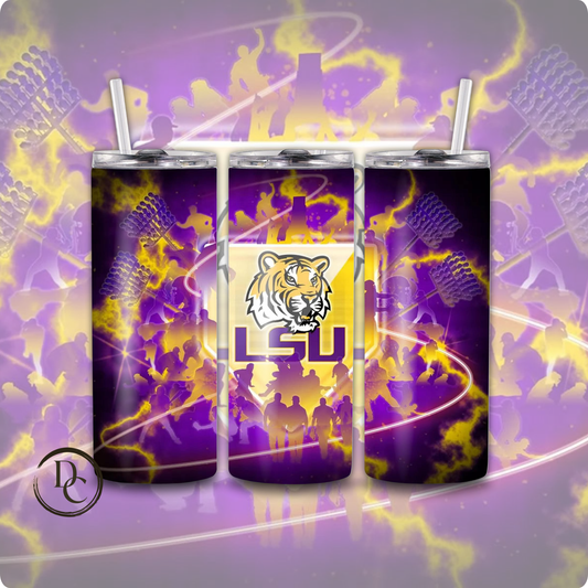 LSU Football 20 oz Custom Sublimation Tumbler Stainless Steel # 2