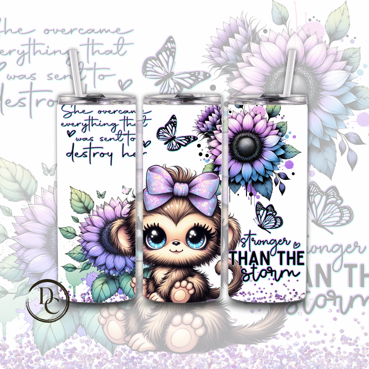 Owl Affirmation 20 oz Custom Sublimation Tumbler Stainless Steel 16