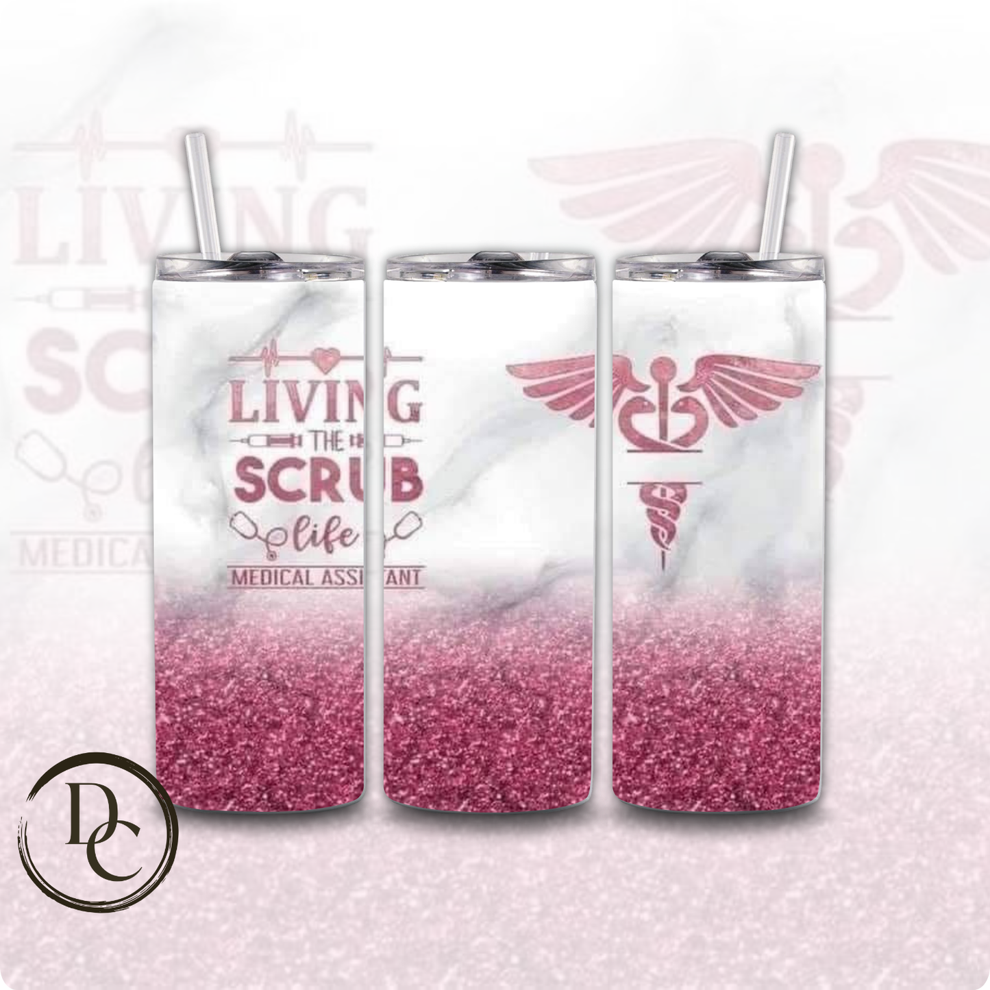 I Became A Nurse Because your life is Worth My Time 20 oz Custom Sublimation Tumbler Stainless Steel # 28