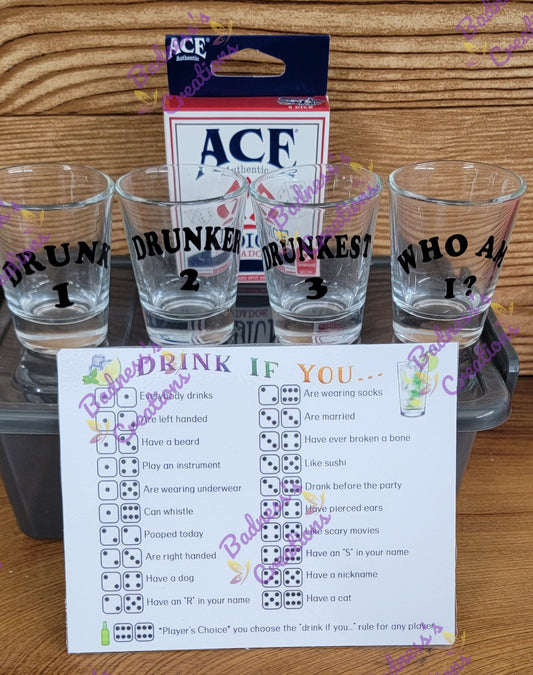 DRINK IF YOU/ Drinking Game set/ Dice Game/ Party Game/ Adult Drinking Game