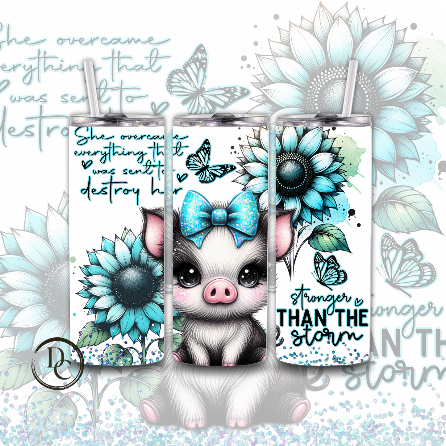 Owl Affirmation 20 oz Custom Sublimation Tumbler Stainless Steel 16