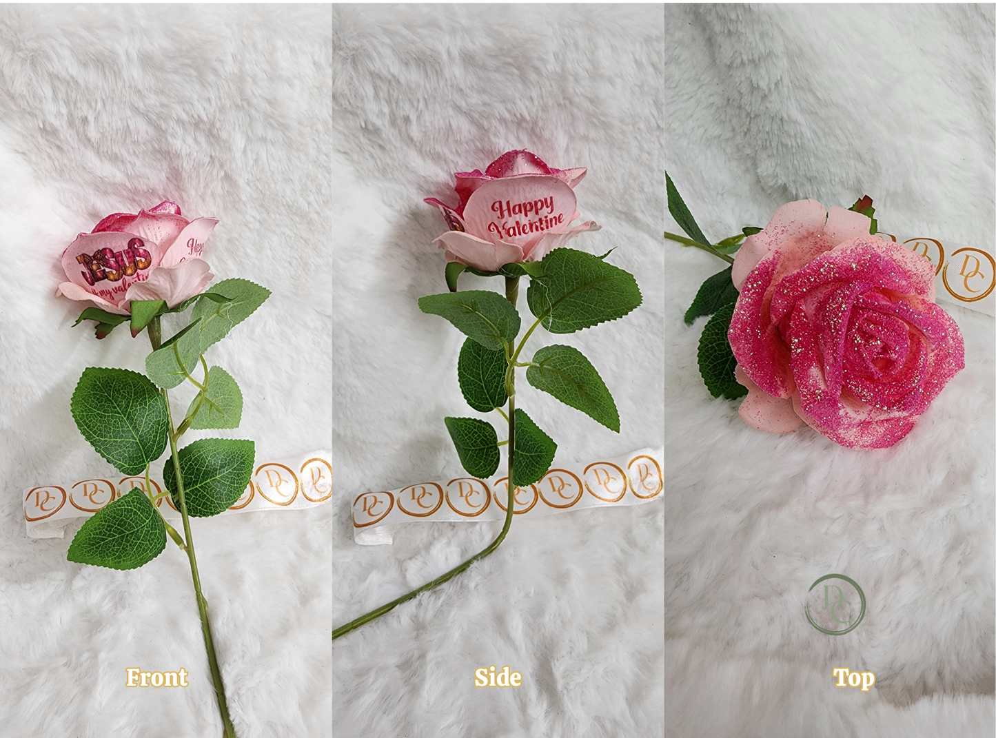 Pink Rose Heels, crown/ I love you Predesigns Custom Forever Flower Fun Custom Designs