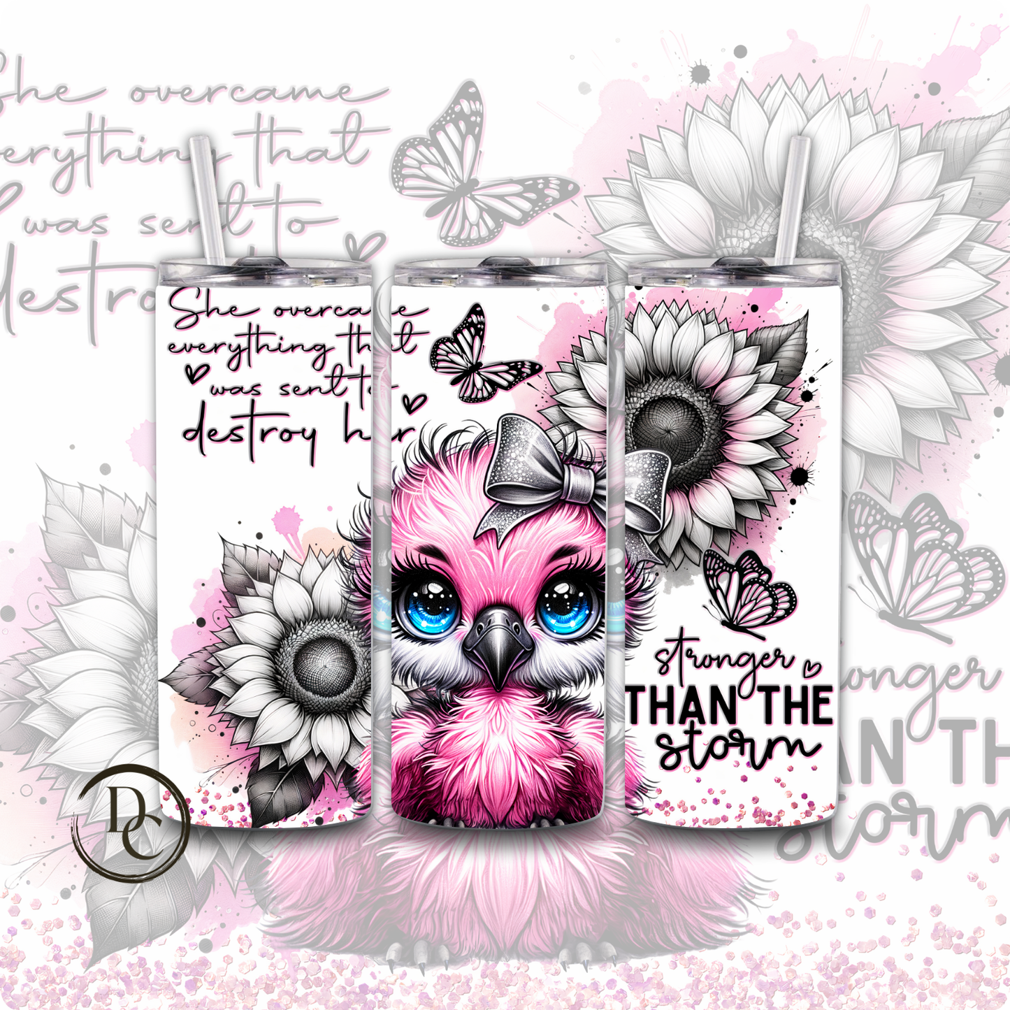 Owl Affirmation 20 oz Custom Sublimation Tumbler Stainless Steel 16