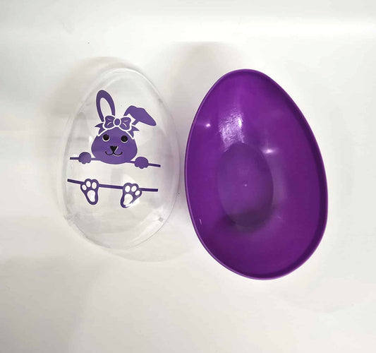 6" Purple Jumbo Personalized Plastic Easter Egg