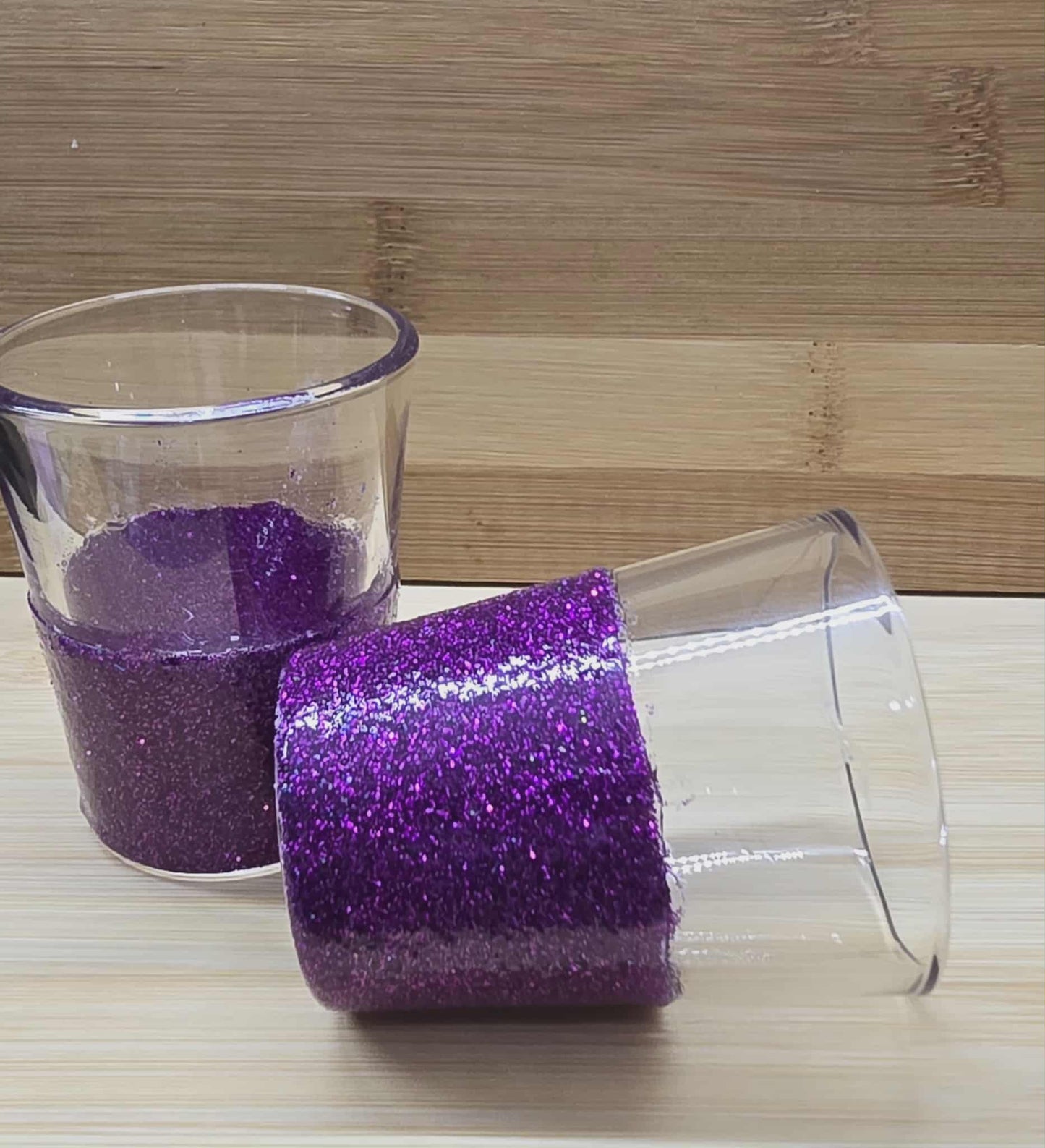 Green Glitter Shot Glass — Customizable with Optional Rhinestones