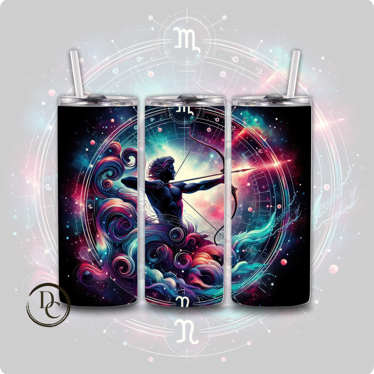 Gemini Zodiac 20 oz Custom Sublimation Tumbler Stainless Steel