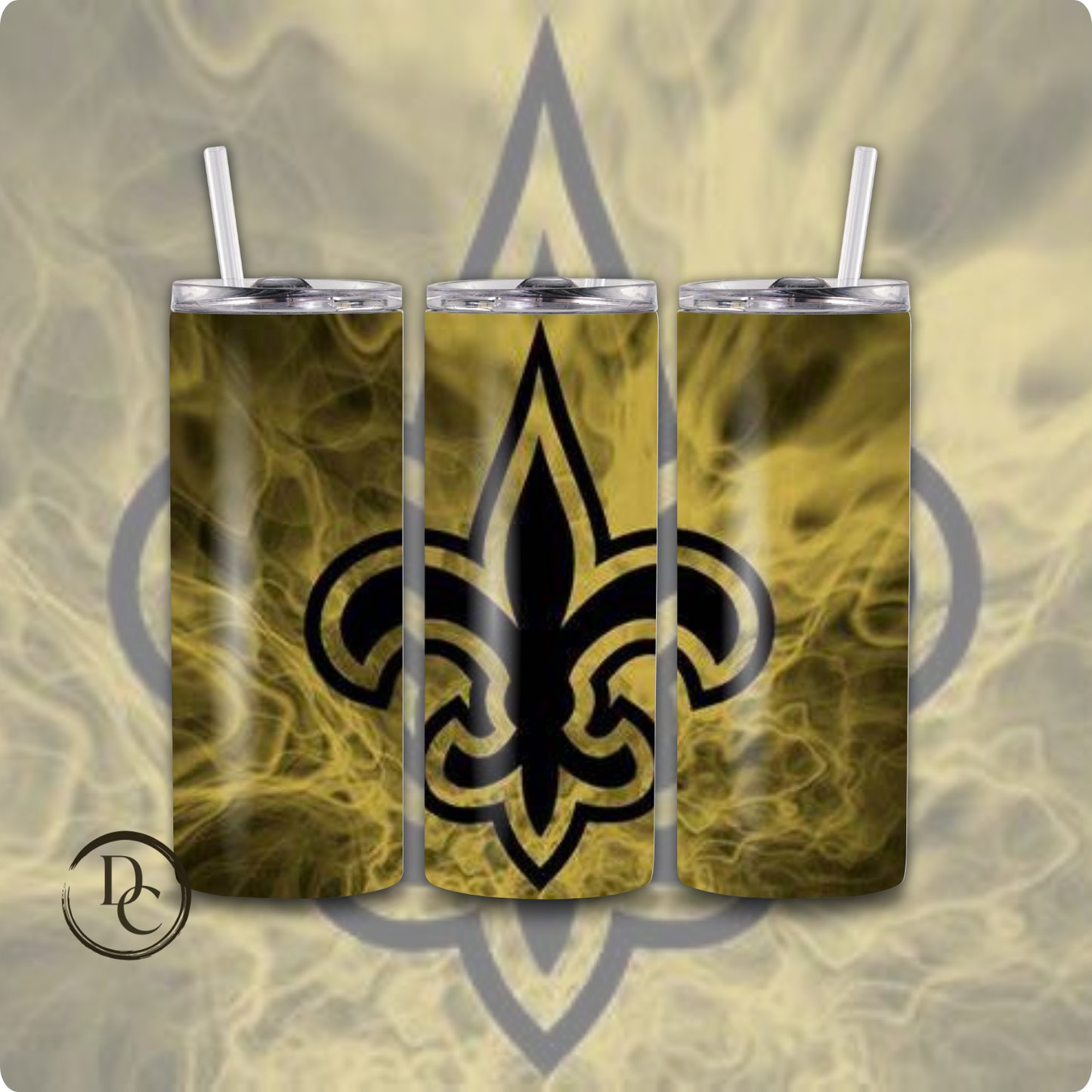 Saints Football 20 oz Custom Sublimation Tumbler Stainless Steel # 33