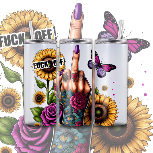 Fuck Off 20 oz Custom Sublimation Tumbler Stainless Steel 19