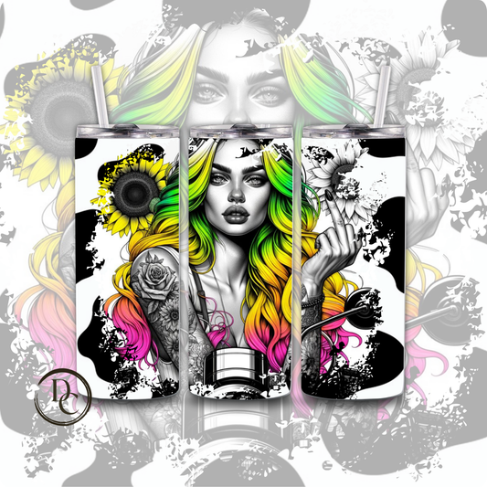 Fuck It Sarcasm Humor 20 oz Custom Sublimation Tumbler #19